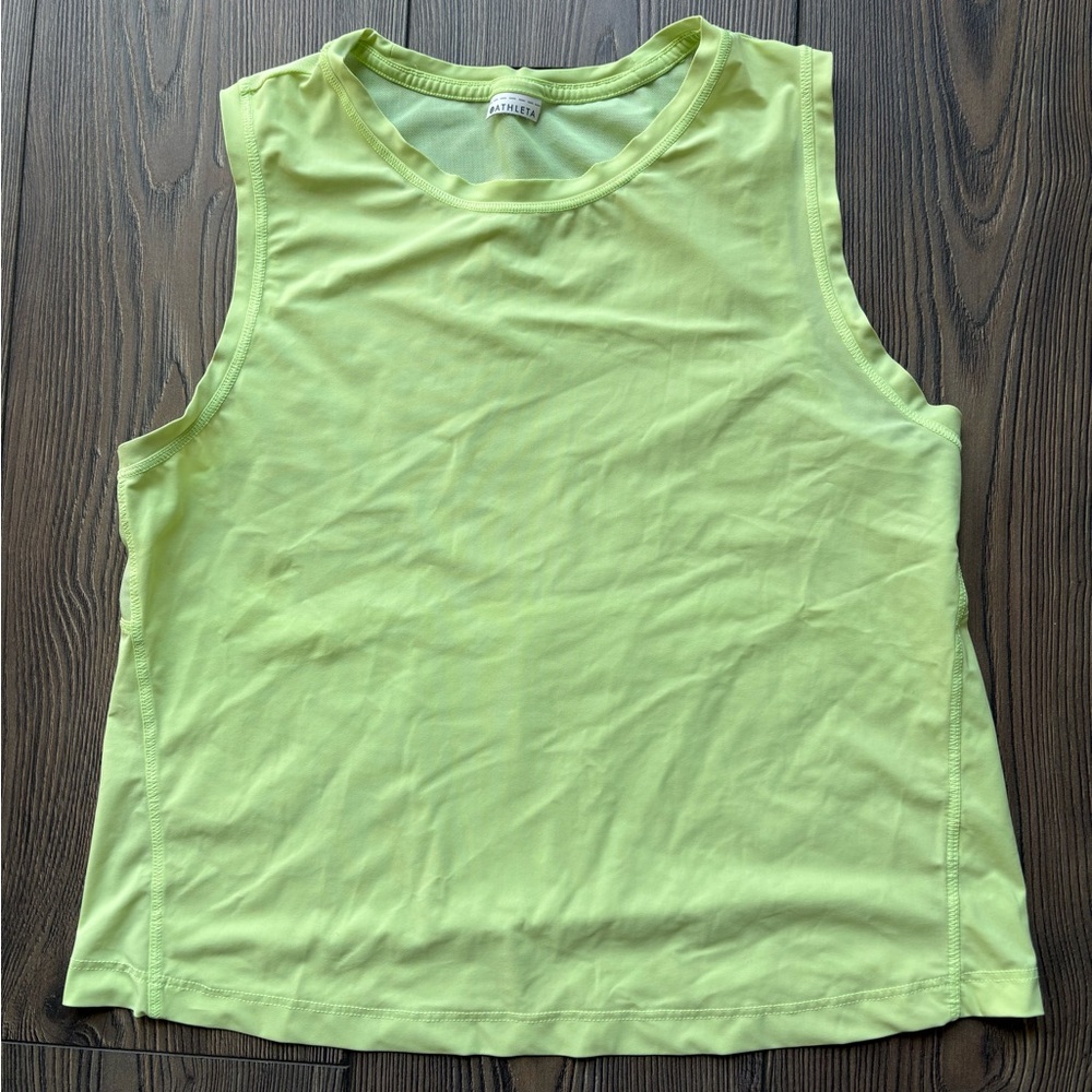 Athleta fluorescent yellow top